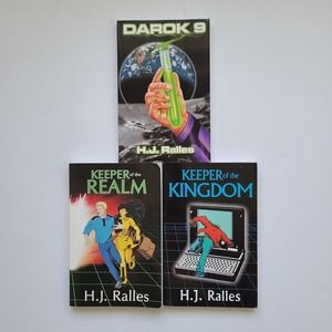 3 Books Darok 9 Keeper of the Kingdom Realm Ralles YA SciFi Space Signed